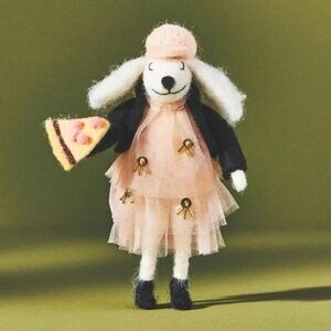 Nwt Anthropologie Travel Poodle New York Christmas Ornament